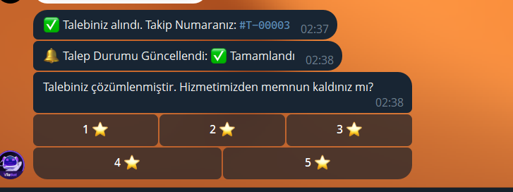 Şikayet & Destek Botu