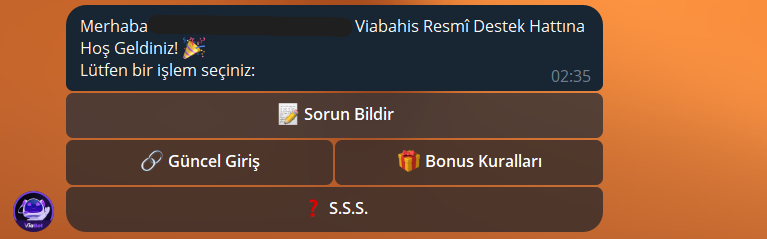 Şikayet & Destek Botu